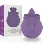INTENSE Violet Lilac Stimulator – clitoral stimulator – 100% silicone – rose-inspired – 10 vibration modes — Photo 1