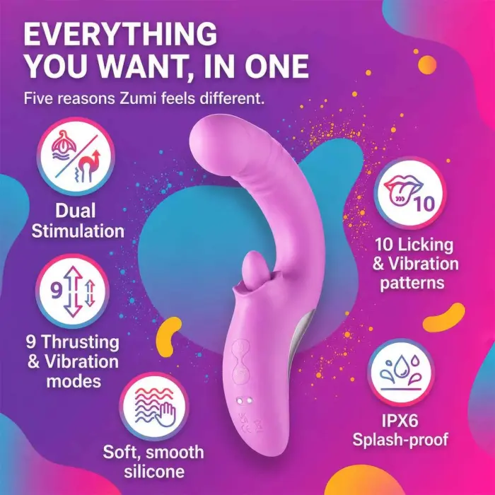 Good Vibes Only Thrusting Tongue Vibrator – вибратор с фрикциями и вращающимся язычком – розовый