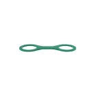SPORTSHEETS Indica Small Silicone Cuffs – манжеты – силикон – изумрудно-зелёный — Фото 4