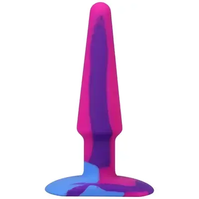 A-Play Groovy Silicone Anal Plug – 12 cm (5″) – Multicolored