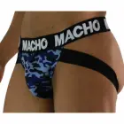 Macho MX28MA – jockstrap with double rear straps – military blue – S — Photo 2