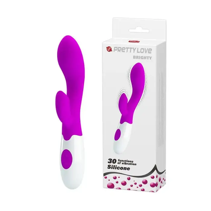 PRETTY LOVE BRIGHTY вибратор – 20 cm (8″) – бордовый