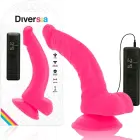 Diversia Flexible Vibrating Dildo – 21.5 cm (8.5″) – Pink — Photo 1