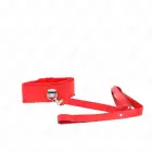 KINK Collar with Leash Model 4 Red Adjustable 40-48 cm Silver Studs — Photo 3