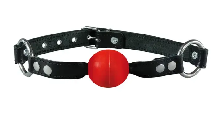 Kiotos Leather Ball Gag – Red