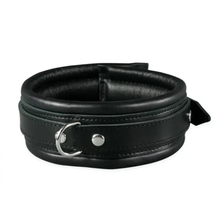 Kiotos Leather Collar 5 cm – Black