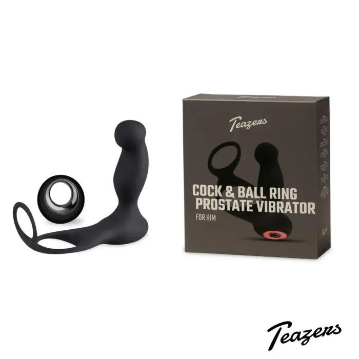 Teazers Cock & Ball Ring Prostate Vibrator with Remote Control – 7 cm – 3 cm