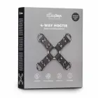 EasyToys регулируемый кожаный хог-тай фиксатор – чёрный — Фото 4