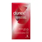 Durex Sensitive Total Contact ypač ploni prezervatyvai – 6 vnt. — Nuotrauka 2