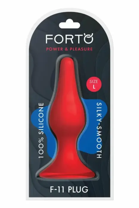 FORTO F-11 Lungo dildo – L – Raudonas