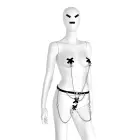 Leather Hip Belt and Rings with 4 Clamps Фото num