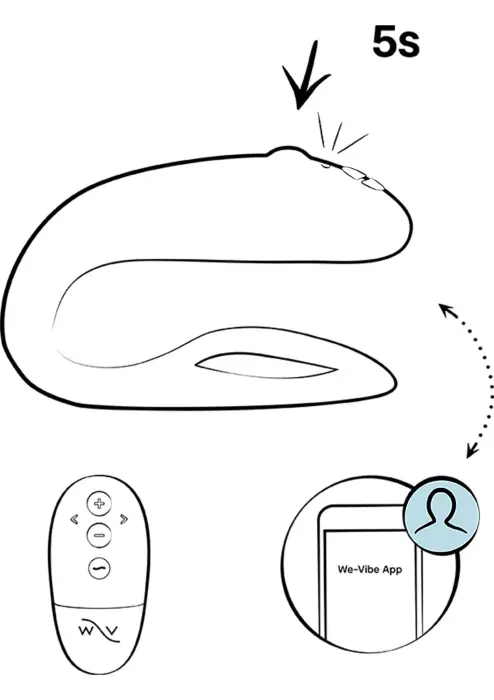 We-Vibe Sync O C-formas vibrators – violets Foto 16