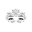 Iris pašlīmējošas sejas rotaslietas – caurspīdīgs – viens izmērs Foto 1