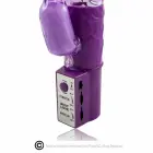 Baile triušio rotator superstimulator vibratorius – 23 cm (9″) – violetinis — Nuotrauka 2