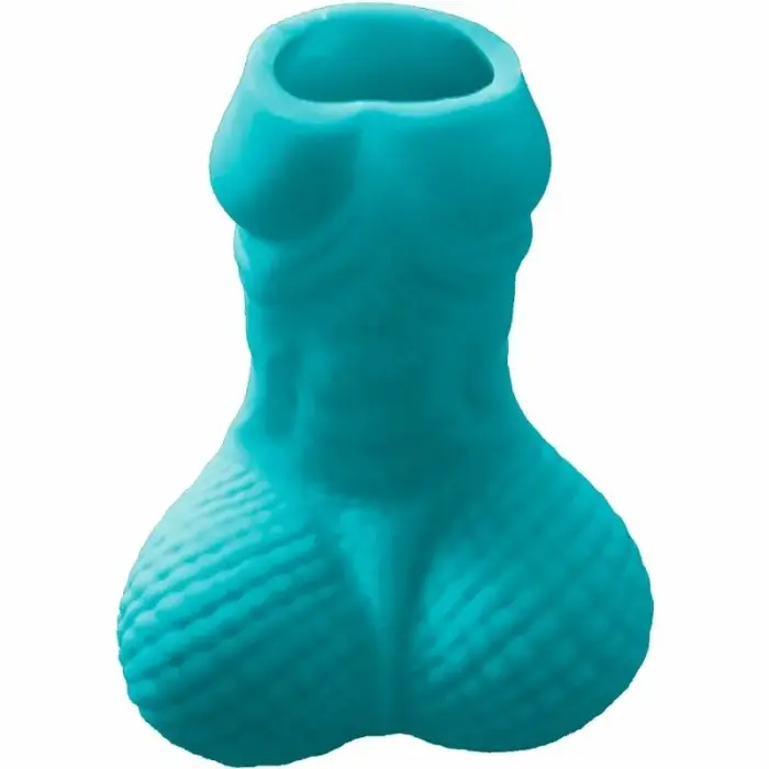 Diablo Picante novelty shot glass – blue – hard plastic