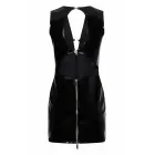 Guilty Pleasure Moonlight Dare Dress – Datex mini dress with halter neckline, low open back and gold zipper – black – Size: L — Photo 4