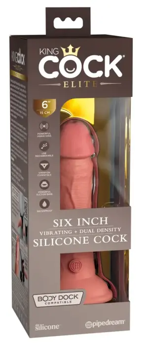 KCE 6 DD Realistic Vibrator – 17.8 cm (7″) – Clear