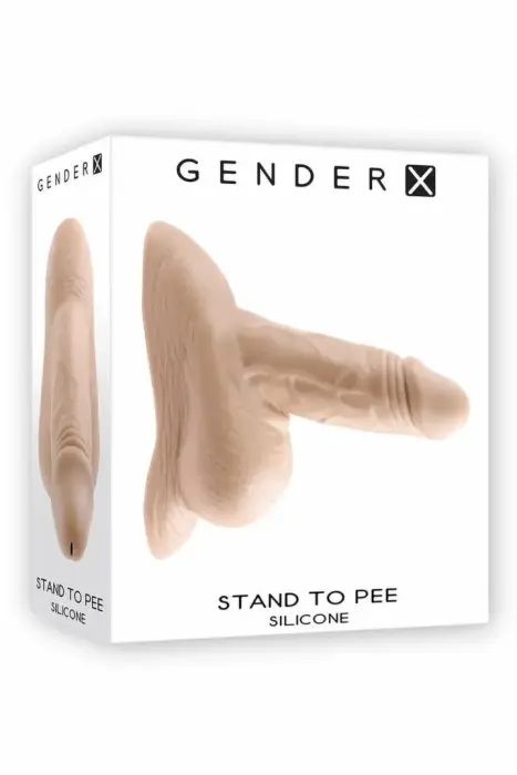 Gender X Stand to Pee – silicone STP device – light flesh – 12.7 cm