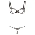 Cottelli Collection Minimalistic L Bra Set – Black – L — Photo 7