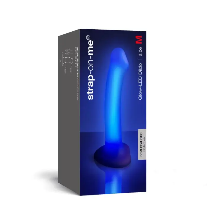 GLOW-LED DILDO VIOLETS - M Foto 8