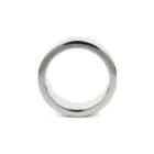 Mr. Steel Wide Band varpos žiedas – 40 mm – sidabrinis — Nuotrauka 4