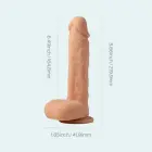 HoneyPlayBox Paxton pöörlev ja vibreeriv dildo – 21.9 cm (8.6″) – nahavärv — Foto 5