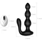 Remote Silicone Anal Beads – Black Photo