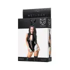 Oto Glossy Stacy Wetlook bodysuit – black – M — Photo 8
