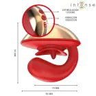 INTENSE Mariah U-formas dubultais vibrators – sarkans — Foto 5
