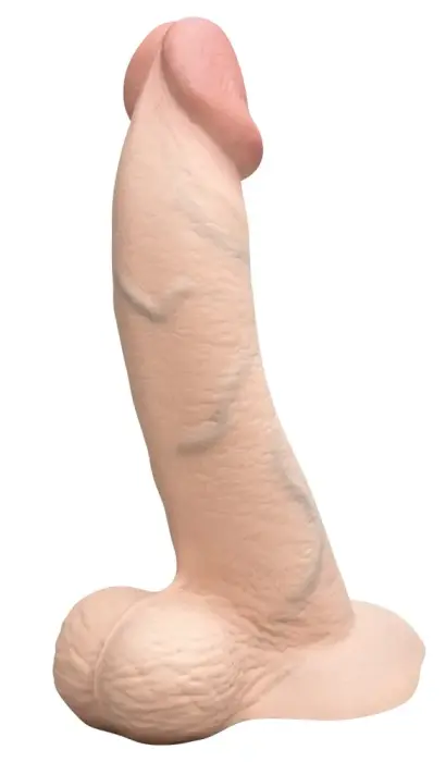 b-Vibe Slipskin išlenktas dildo – 22.3 cm (8.8″) – kūno spalva Photo