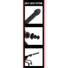 Bangers Easy-Lock Ribbed Dildo – 19 cm (7.5″) – Black — Photo 5