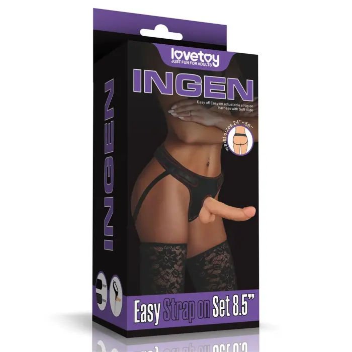 LoveToy Easy Strapon Set 8.5'' – strap-on set – TPE