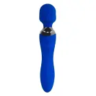 SELOPA BLUE BELLE Dual-Ended Flexible Silicone Wand 19.9cm Blue — Photo 3