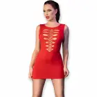 Chilirose CR 4622 sarkana mini kleita S/M – bezšuvju elastīgs dizains — Foto 2