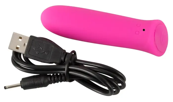 Sweet Smile Rechargeable Mini Vibrator – 8.5 cm (3.3″) – Pink Photo