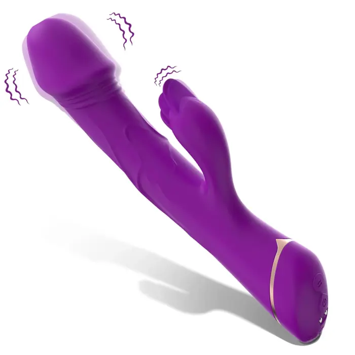 Rubberco kumer kliitori stimulaator – 9 vibratsioonifunktsiooniga – lilla