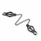 OHMAMA Adjustable Nipple Clamps with Black Metal Chain – Black — Photo 2