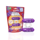 The Screaming O 4B Double Wammy Dual Action Vibrating Ring – Purple — Photo 1