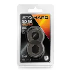 STAY HARD Cock Ring and Ball Strap – Black — Photo 1