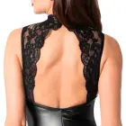 Noir Orgia Powerwetlook and Lace Halterneck Jumpsuit – Black – L — Photo 6