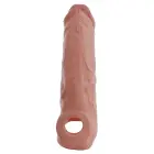 Realistixxx RealSleeve vibrējoša locekļa uzmava – 20 cm – miesas krāsa — Foto 5