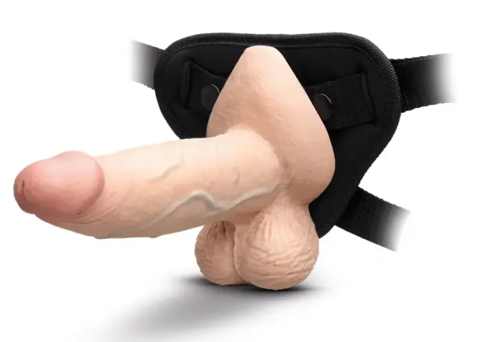 b-Vibe Slipskin apimties dildo – 18 cm (7″) – kūno spalva Photo