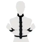 Fetish Fantasy Adjustable Body Harness with Restraints – Black — Photo 5