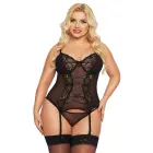 Brenda korseti ja stringide komplekt – must – XL — Foto 2
