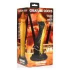 Golden Snake silikoninis dildo – 23+ cm (9″+) – juodas — Nuotrauka 1