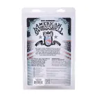 American Bombshell Double Payload – viļņots anālais aizbāznis – metāla pelēks – 15,9 cm — Foto 2