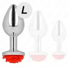 Kink Steel Plug Rose Red L – 10.2 cm – Sarkans — Foto 2