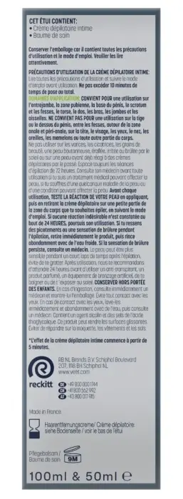 Veet Men intīmās zonas matu noņemšanas komplekts – 150 ml Foto 12