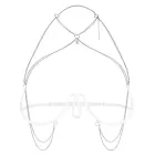Obsessive Lustique Harness Bra with Open Cups – White – S/M — Photo 6