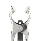 Mr. Steel Squeezer Nipple Clamps with Ring – Silver — Photo 6